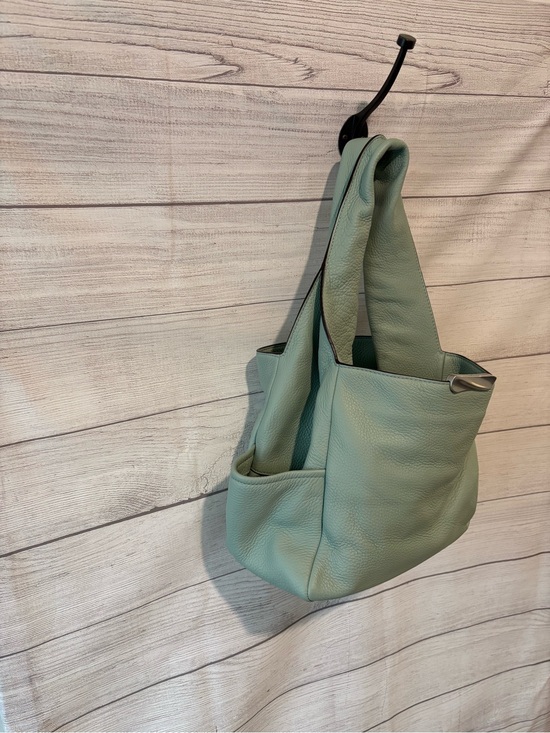 Donna Karan Handbags - Donna Karan Mint Green Pebbled Leather Hobo Bag